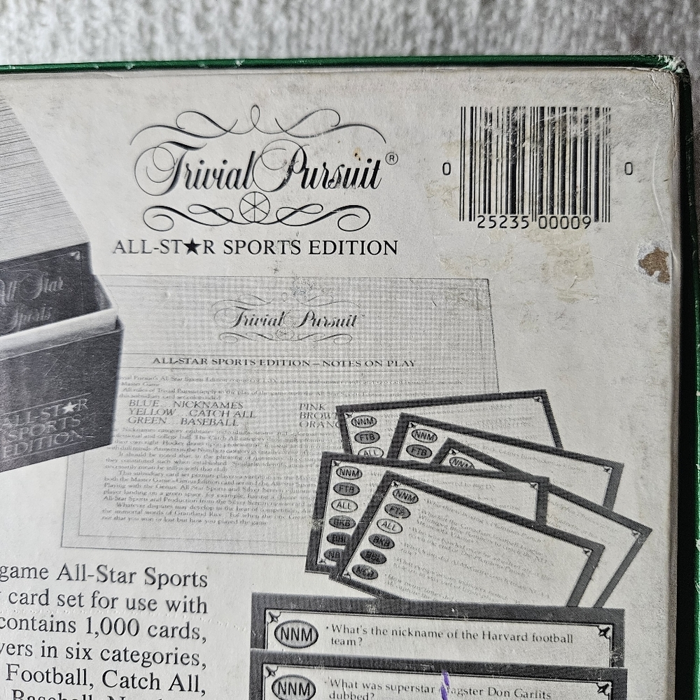 Trivial Pursuit Card‎ Game - All Star Sports Edition Expansion Set VINTAGE - Picture 8 of 16